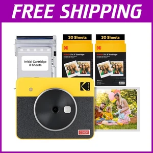 Mini Shot 3 Retro Instant Camera + Printer Bundle - Picture 1 of 11