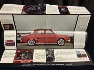 Seltener Katalog USA 1950-60 RENAULT DAUPHINE Prospekt Brochure - Bild 1 von 2