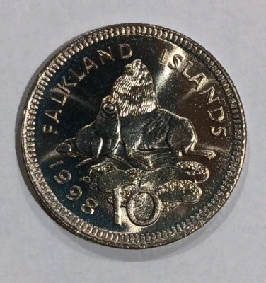 1998 FALKLAND ISLANDS 10 PENCE Proof Unc - Image 1 of 2