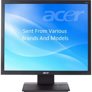 Cheap 19" INCH MONITOR LCD VGA SCREEN Various Brand DELL HP IBM ACER LG CCTV PC - Picture 1 of 5