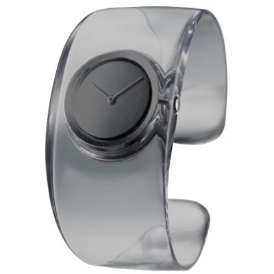 Reloj de cuarzo ISSEY MIYAKE SILAW002 brazalete de humo “O” diseñado por Tokujin Yoshioka Foto 1 de 4