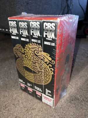 *Bruce Lee* 4 Tape VHS Box Set *FACTORY SEALED* WATERMARKS FOX VIDEO - Image 1 of 4