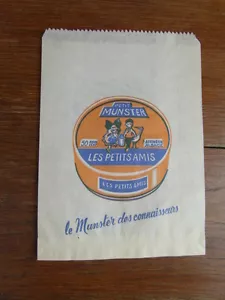 1 ANCIEN SACHET EPICERIE ANNEES 60/70's MUNSTER LES PETITS AMIS SIX DE SAVOIE - Foto 1 di 2