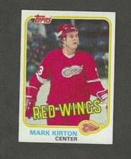 1981-82 TOPPS MARK KIRTON #90WEST DETROIT RED WINGS
