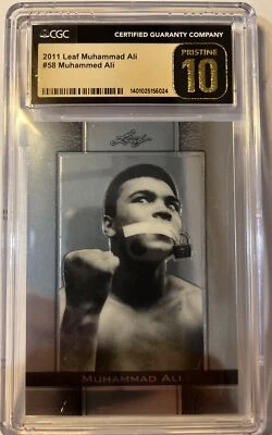2011 Leaf Metal Ali Muhammad Ali #58   CGS PRISTINE 10 !!!! - Image 1 of 2