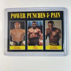 Mike Tyson, Evander Holyfield, George Foreman Power Punches & Pain Boxkarte - Bild 1 von 2