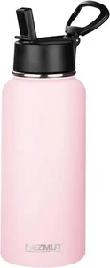 Insulated Water Bottle with Straw 32 Oz Metal Water Bottle Leakproof Travel Stai - Picture 1 of 3