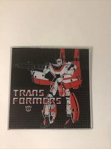 "VINTAGE 1980er TRANSFORMERS G1 ROBOTER KARNEVAL SPIEGEL GLAS BILD PREIS 6"" x 6" - Bild 1 von 6