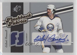 2006-07 SPx Auto Flashback Fabrics Spectrum /25 Gilbert Perreault #124 Auto HOF