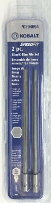 Kobalt 2-PC 6-in Slim/X-Slim File Set  (works with 5/16" handle system) #0294694 - Image 1 of 2