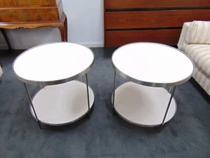 Barbara Barry "Double Take Side Table" by HBF Furniture, A Pair Side Tables - Picture 1 of 10