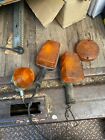 Vintage Old Antique Mixed Lot Motorcycle Bike Amber Lights PARTS ONLY Stanley