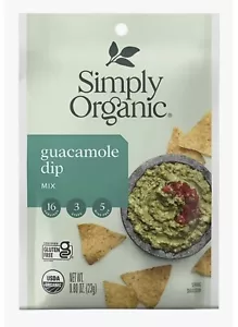 Simply Bio Guacamole Chip Dip Pulver Mix glutenfrei Party Guac 2/25 - Bild 1 von 2