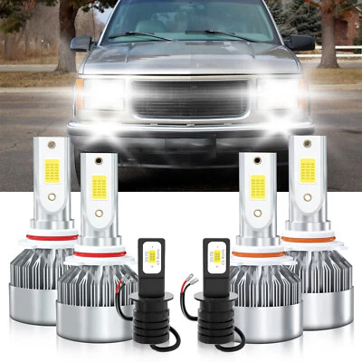 Faros antiniebla LED 9005 9006 H3 6000K para GMC K2500 Suburban 1993-1997 Foto 1 de 4