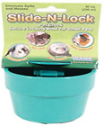 Marchandise en plastique Slide-N-Lock petit animal de compagnie crock, 10 onces, assortiment