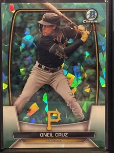 Bowman 2023 cromo zafiro O’Neil Cruz refractor acuático/99 piratas #78 - Imagen 1 de 3