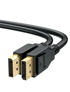8k Displayport To Displayport 1.8 Cable Vesa Certified Display Port Cable 6ft Dp - Picture 1 of 5