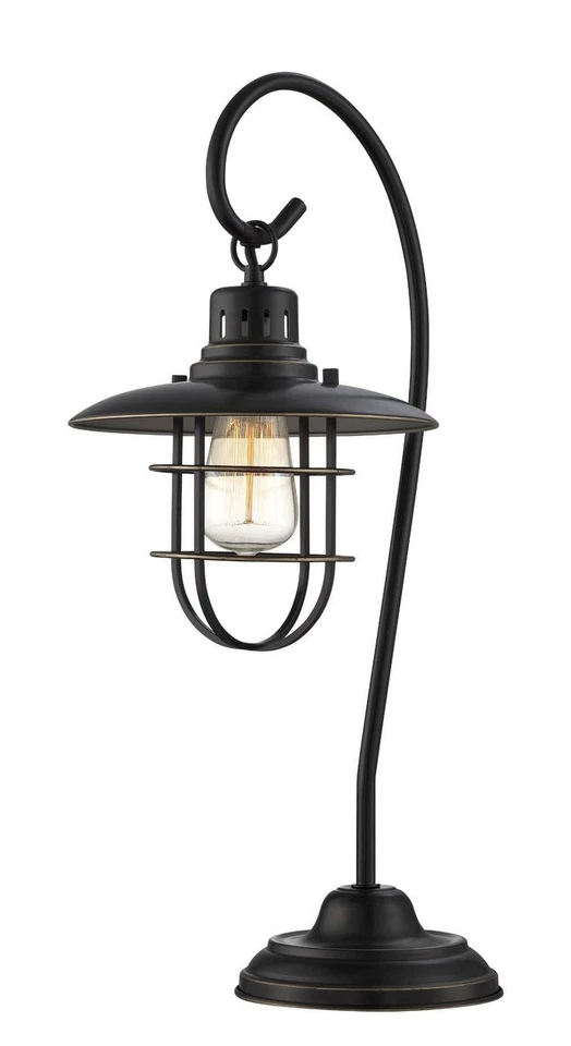 Lámpara de mesa Lite Source LS-21456D/BRZ Lanterna Ii, 10" x 9" x 23" Foto 1 de 4