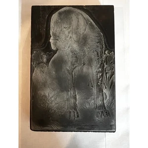 Antiker E.H. Henry Holz Schrift Druck Block Hund McKinney Texas Kunst - Bild 1 von 7