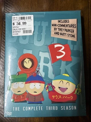 South Park: the Complete Third Season (3 DVD Set Comedy Central 2003) New/Sealed - Image 1 of 2