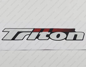 TRITON BOAT LOGO RAISED DOMED 3D DECALS STICKERS 9.75" 1pcs. - Picture 1 of 7