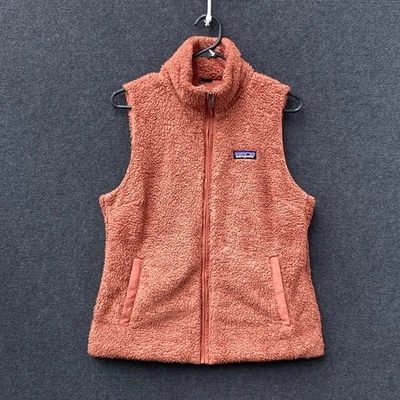 Patagonia Los Gatos Fleece Vest Womens Terracotta High Pile Zip Lined No Size - Image 1 of 4