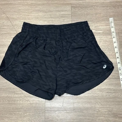 ASICS женский размер средний работает плоский передний камуфляж спортивные шорты - Изображение 1 из 4