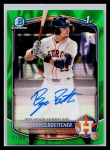 Bowman 2025 cromo CPA-BB Bryce Boettcher Astros 1st Bowman automático lava verde/99 - Imagen 1 de 2