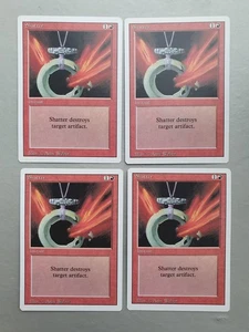 Shatter x4 PLAYSET , MTG Revised Ed. (1994) Common Red Instant NM - Picture 1 of 2