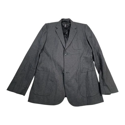 Chaqueta Blazer Marc Jacobs Hombres Gris Carbón Mezcla Lana XL Dos Botones Foto 1 de 4