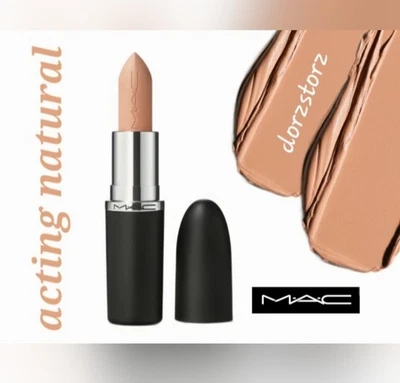 MAC MACximal Silky Matte Lipstick *ACTING NATURAL* / .12 oz / New in box - Image 1 of 4