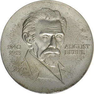 German Democratic Republic | 20 Mark Coin | August Bebel | KM:46 | 1973 - Picture 1 of 2