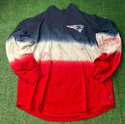 New England Patriots Champion Super Bowl 53 manga larga XL corbata teñida hecha en EE. UU. Foto 1 de 4