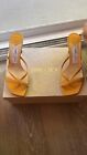 $595 Jimmy Choo Maelie 70 Thong Sandal Mules Yellow. Excellent Condition!