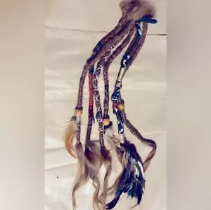 100% Echthaar Dreadlocks Open End Extensions Natürlicher Ingwer. - Bild 1 von 3