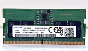 Samsung 8GB DDR5-4800MHz Portátil RAM, Lotes de 5, 10, 20 unidades - Imagen 1 de 2