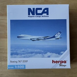 Herpa Wings 502566 NCA Nippon Cargo Boeing 747-200F Maßstab 1:500 Diecast Modell - Bild 1 von 8