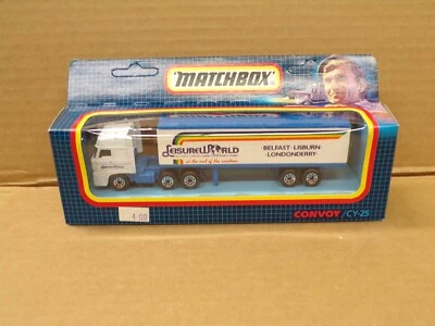 1987 Matchbox Convoy LEISURE WORLD DAF BOX TRUCK  #CY25 - NOS ! - Image 1 of 4