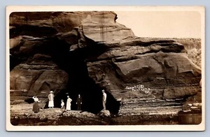 Cartolina K6/Point Loma California RPPC c1910 Sunset Cliffs People 111 - Foto 1 di 4