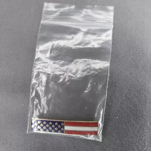 American Flag Bar 1 3/4"" x 3/8"" Metall Reversmütze Jacke Pin - Bild 1 von 2