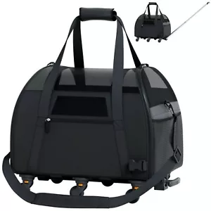 Pet Dog Cat Carrier Soft Sided Mesh Portable Travel Airline Approved US - Picture 1 of 3