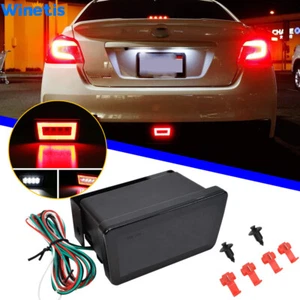 For Subaru WRX STi XV White Red LED F1 Style Rear Fog Lamp/Brake Tail Lights - Bild 1 von 12