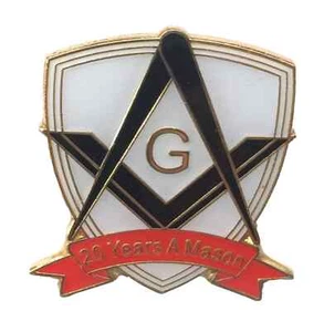 20 Jahre Freimaurer Freimaurer Gedenk Anstecknadel Anstecker *exklusiv* - Bild 1 von 2