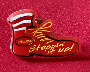 McDonalds Deluxe Steppin' it Up! Shoe Pinback Button Pin Crew Badge - Picture 1 of 2