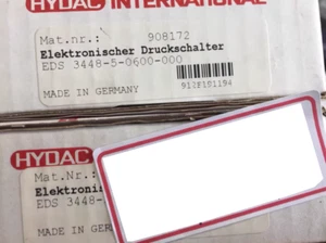 New In Box Hydac EDS3448-5-0600-000 pressure sensor - Picture 1 of 2
