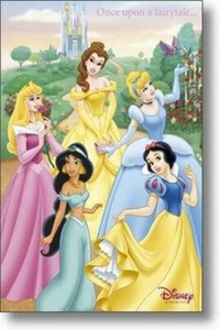 DISNEY PRINCESS POSTER Once Upon a Fairy Tale HOT NEW 2 - Picture 1 of 1