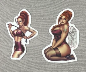 Tattooed Pin-up Girls Waterproof Vinyl Sticker Lot - Picture 1 of 5