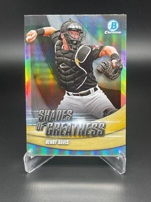2022 Bowman Chrome Shades of Greatness #SG-3 Henry Davis - Pittsburgh Pirates - Image 1 of 2