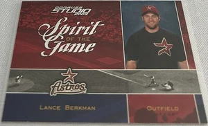 2003 Donruss Studio Baseball Lance Berkman Houston Astros Spirit of the Game #d - Picture 1 of 3