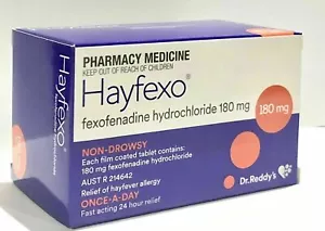 HAYFEXO -FEXOFENADINE 180MG- SAME AS TELFAST 70 TABS=Hayfever Allergy -HAY70- - Picture 1 of 4